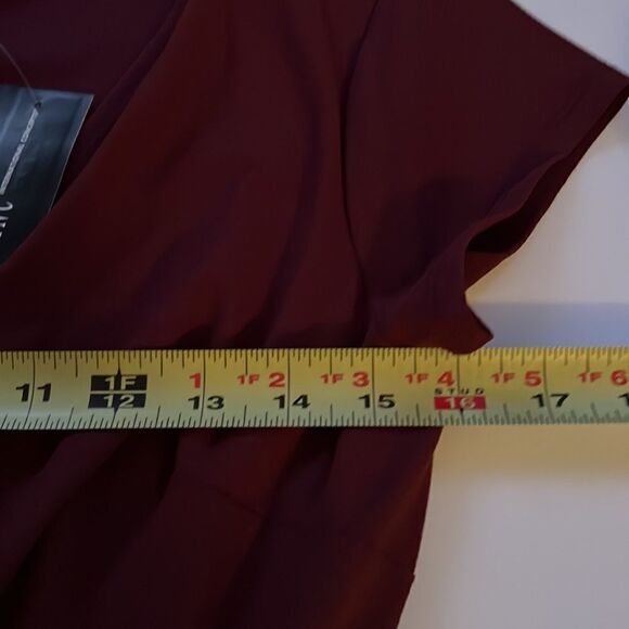 NWT INC International Concepts Burgundy Wrap Dress - Picture 8 of 11